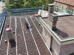 Rifacimento tetto condominio, Civer Coperture tetti Verona, pannelli sandwich