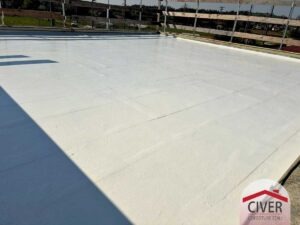 Scopri il nostro recente intervento a Vicenza by Civer Coperture tetti Verona: impermeabilizzazione con resina liquida bianca senza fiamma.