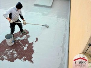 Scopri il nostro recente intervento a Vicenza by Civer Coperture tetti Verona: impermeabilizzazione con resina liquida bianca senza fiamma.
