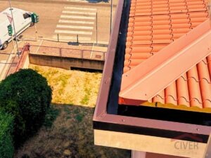 opere di lattoneria, Civer Coperture tetti Verona, rifacimento tetto in via mameli